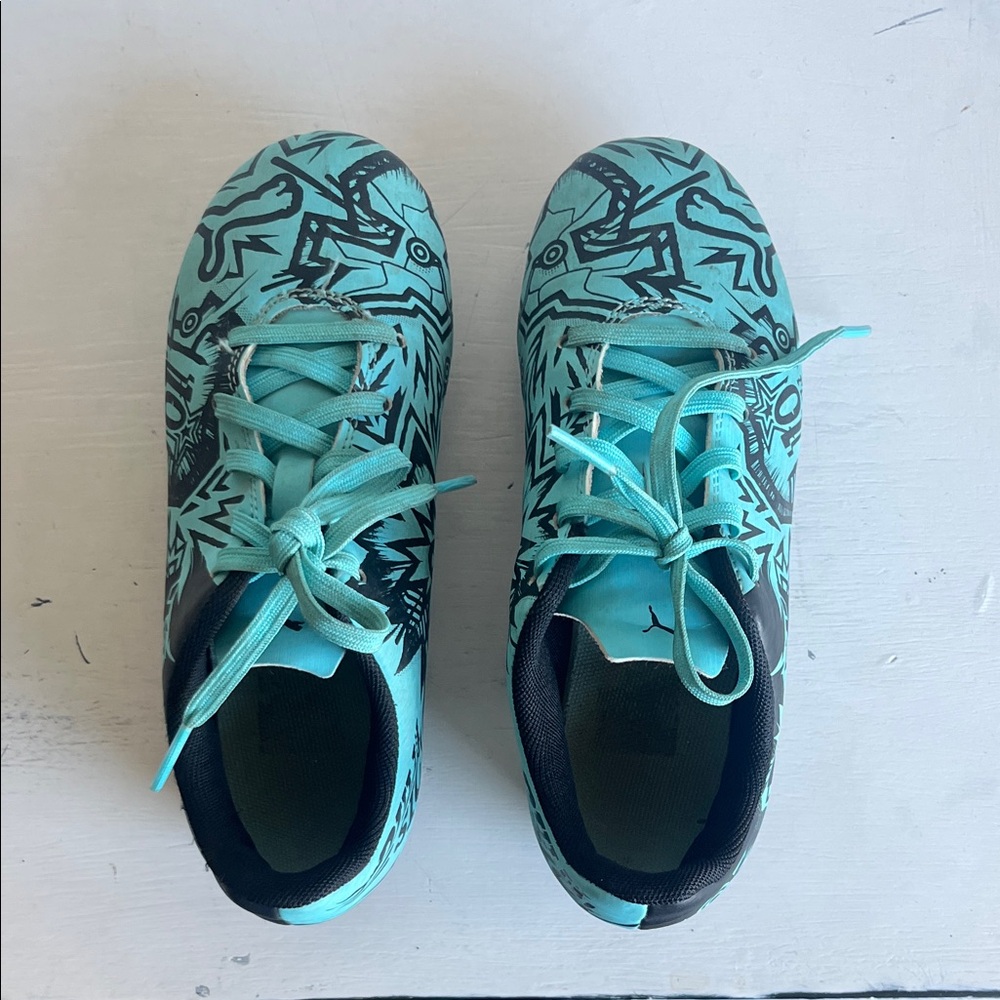 Puma Kids Teal Graphic Sneakers